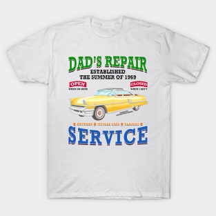 Dad's Repair Classic Car Garage Hot Rod Novelty Gift T-Shirt